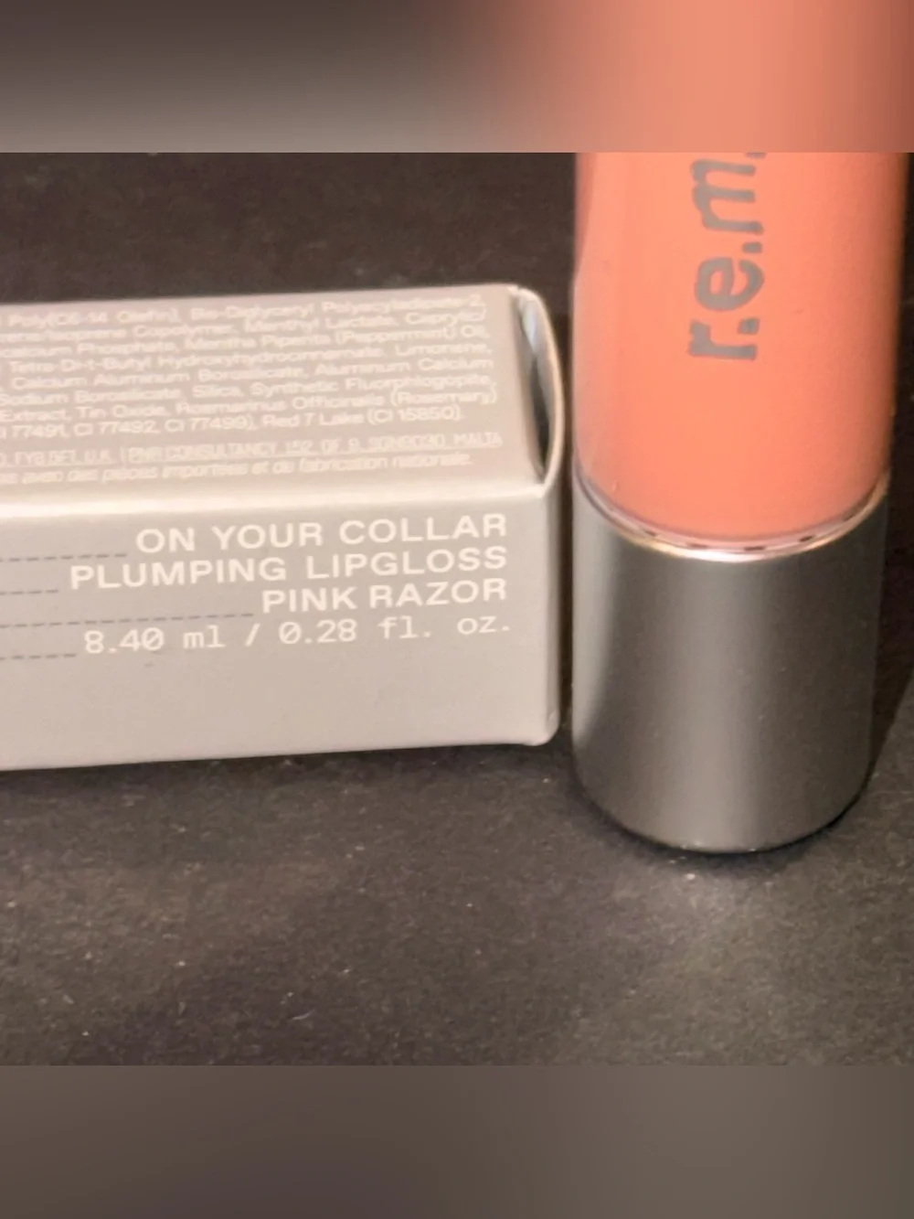 R.E.M. On Your Collar Plumping Lip Plumper Gloss — Pink Razor
